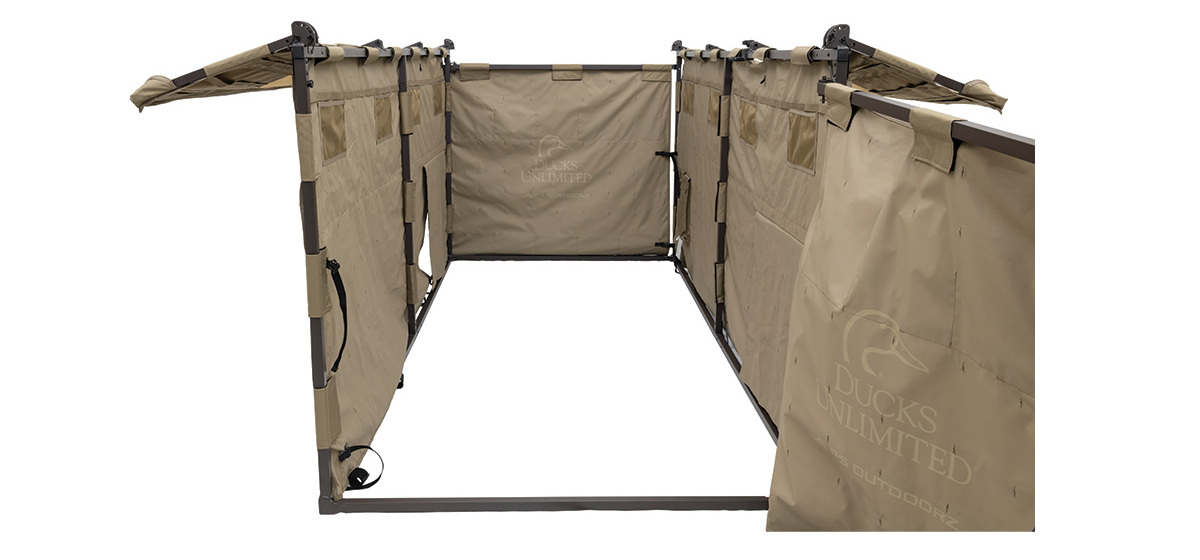 Inside view of the ALPS OutdoorZ Alpha Waterfowl Blind